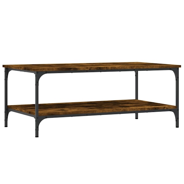 vidaXL Soffbord rökfärgad ek 100x55x40 cm konstruerat trä Brun