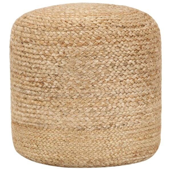 vidaXL Handgjord sittpuff 40x45 cm jute Brun