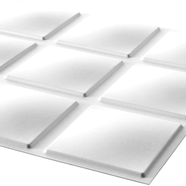 WallArt Väggpanel 3D Cubes 12 st GA-WA07 Vit
