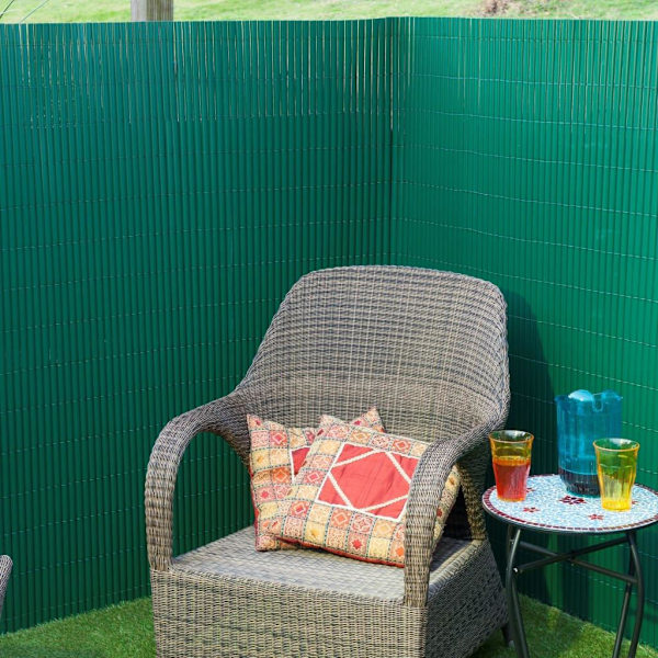 Nature Dubbelsidigt insynsskydd PVC 1,5x3m grön Grön