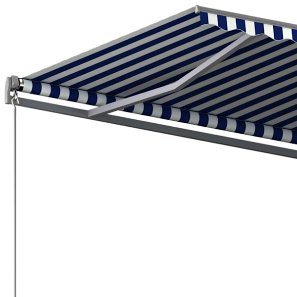 vidaXL Fristående markis automatisk 350x250 cm blå/vit Blå