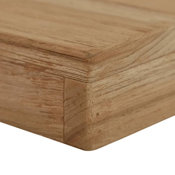 vidaXL Bänk 110 cm massiv teak Brun