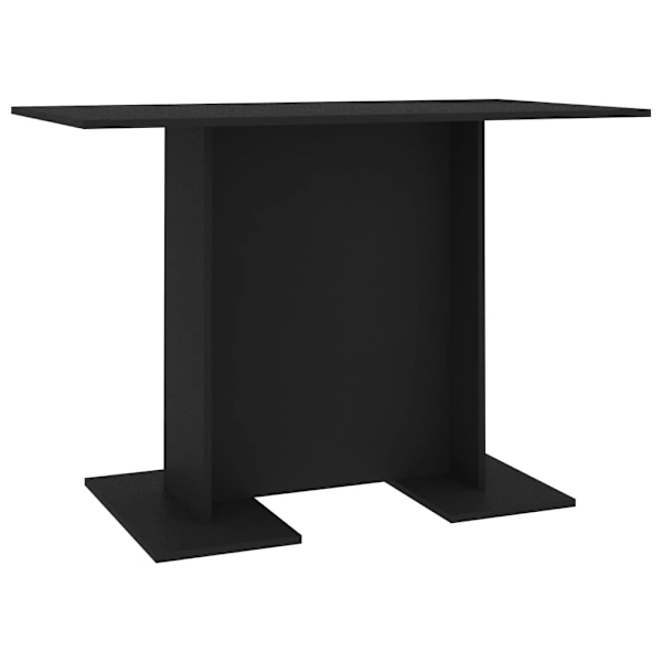 vidaXL Matbord svart 110x60x75 cm konstruerat trä Svart