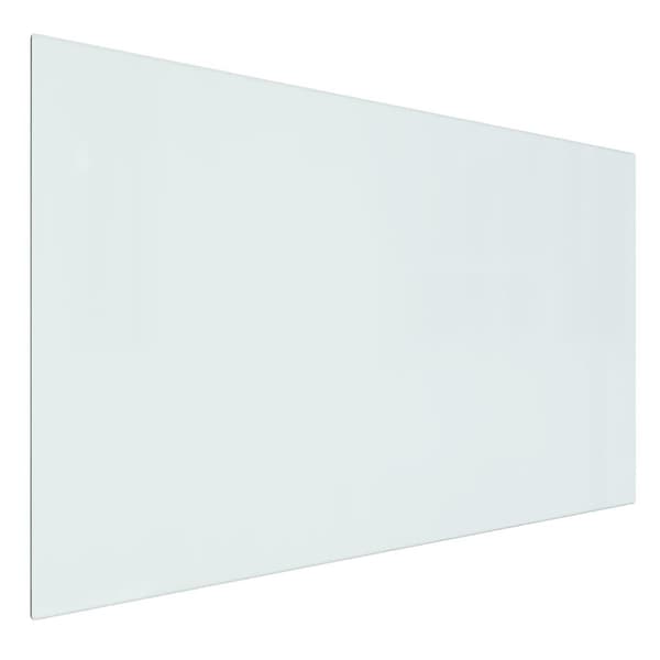 vidaXL Glasskiva för öppen spis rektangulär 100x60 cm
