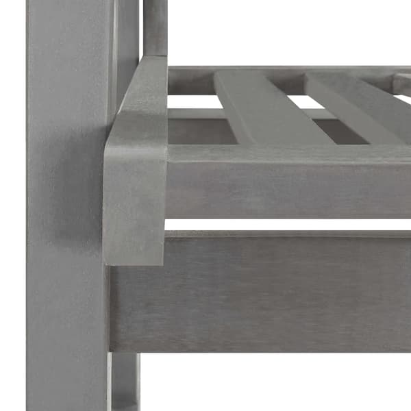 vidaXL Gungstol grå massivt akaciaträ grå