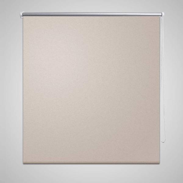 vidaXL Rullgardin beige 120 x 230 cm mörkläggande Beige