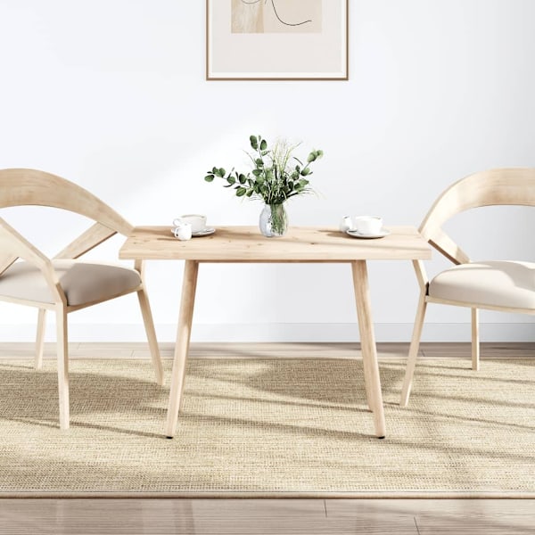 vidaXL Bordsskiva 100x60x2,5 cm massiv furu rektangulär Brun