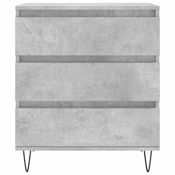 vidaXL Byrå betonggrå 60x35x70 cm konstruerat trä Grå