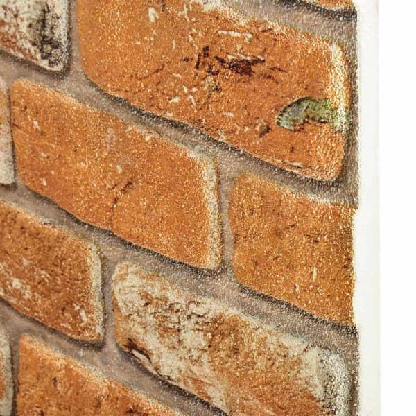 vidaXL Väggpaneler 10 st 100 x 50 cm Tegel EPS Skum Brun