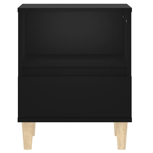 vidaXL Sängbord svart 40x35x50 cm Svart