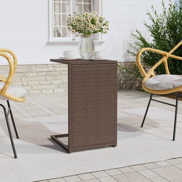 vidaXL C-sidobord brunt 40x35x60 cm konstrotting Brun