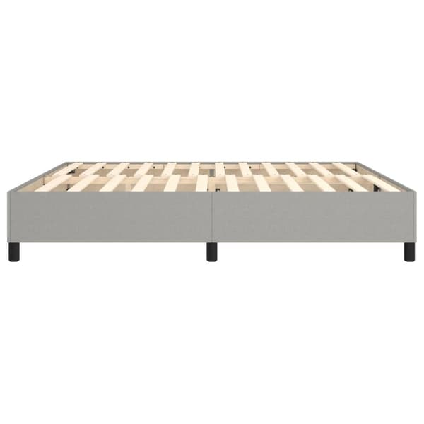 vidaXL Ramsäng ljusgrå 200x200 cm tyg Grå