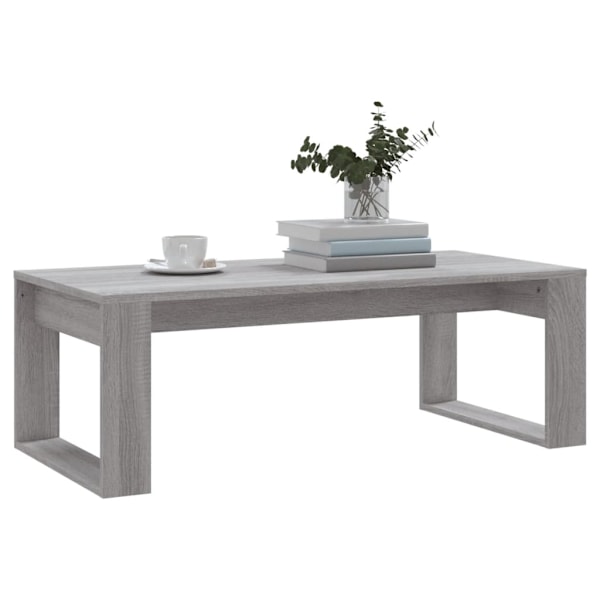 vidaXL Soffbord grå sonoma 102x50x35 cm konstruerat trä Grå