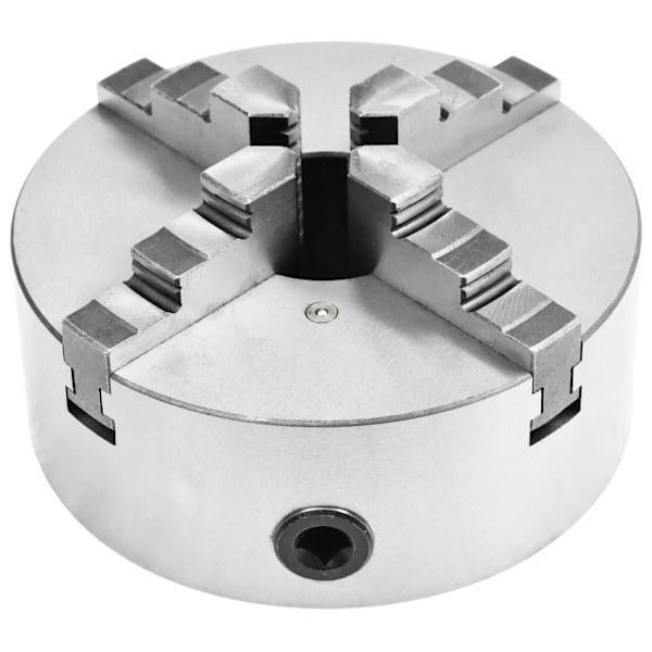 vidaXL 4-backs självjusterande svarvchuck 200 mm stål