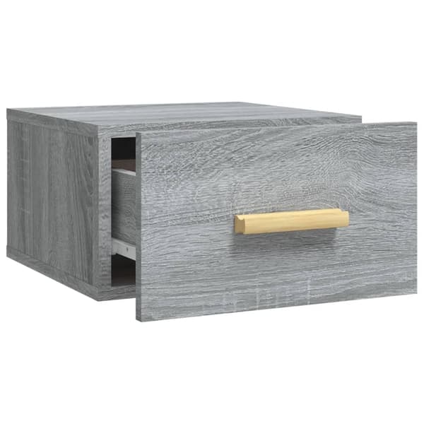 vidaXL Väggmonterade sängbord grå sonoma 35x35x20 cm Grå