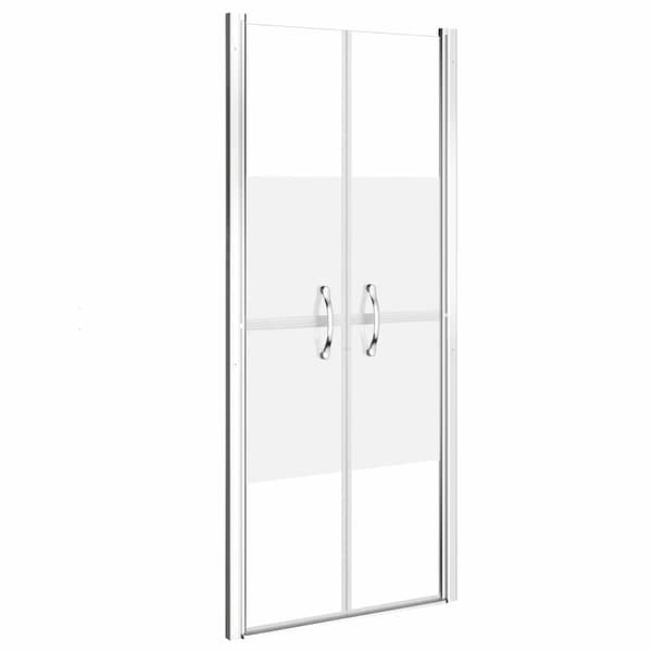 vidaXL Duschdörr halvfrostad ESG 76x190 cm