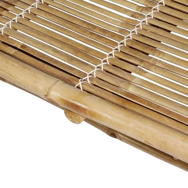 vidaXL Solsäng med dynor 2 personer bambu Grön