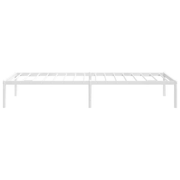 vidaXL Sängram metall vit 75x190 cm Vit
