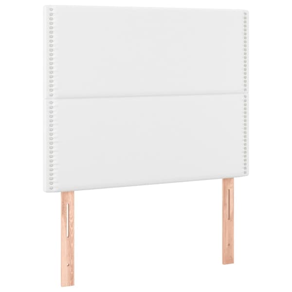 vidaXL Ramsäng med madrass vit 100x200 cm konstläder Vit