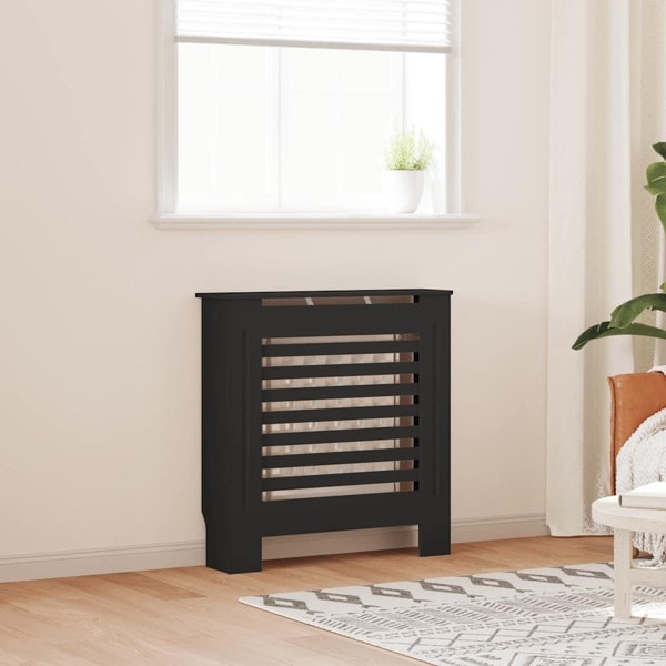 vidaXL Elementskydd MDF svart 78 cm Svart