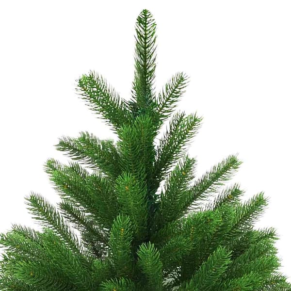 vidaXL Belyst plastgran med kulor 120 cm grön Grön