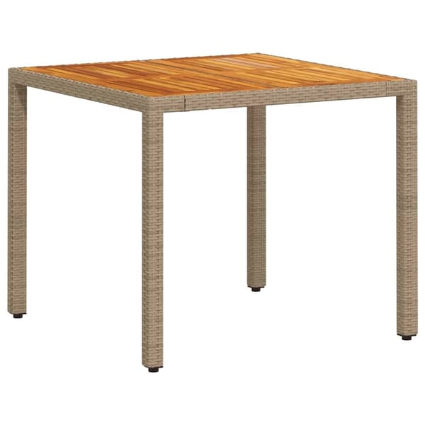 vidaXL Trädgårdsmöbelset 3 st Beige konstrotting Beige
