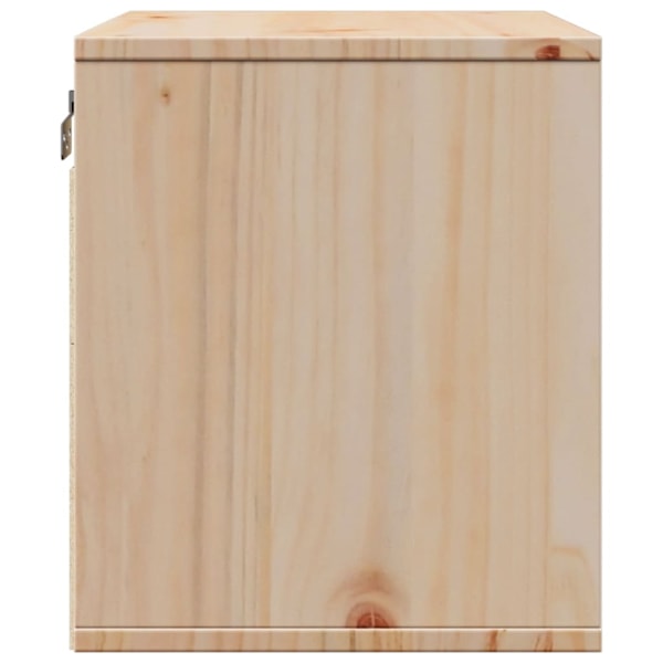 vidaXL Väggskåp 45x30x35 cm massiv furu Brun