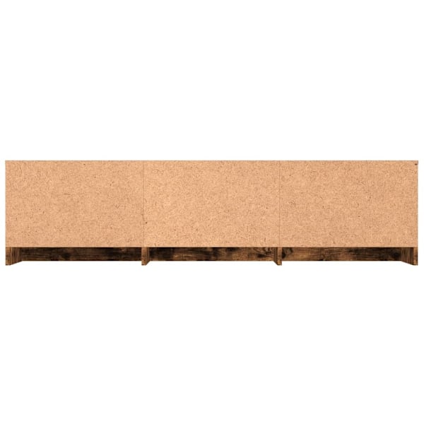vidaXL Tv-bänk rökfärgad ek 140x40x35,5 cm konstruerat trä Brun