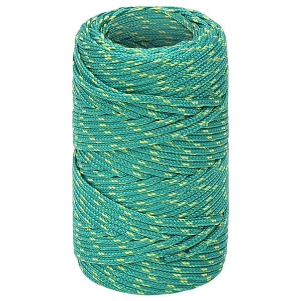 vidaXL Båtlina grön 2 mm 250 m polypropen Grön