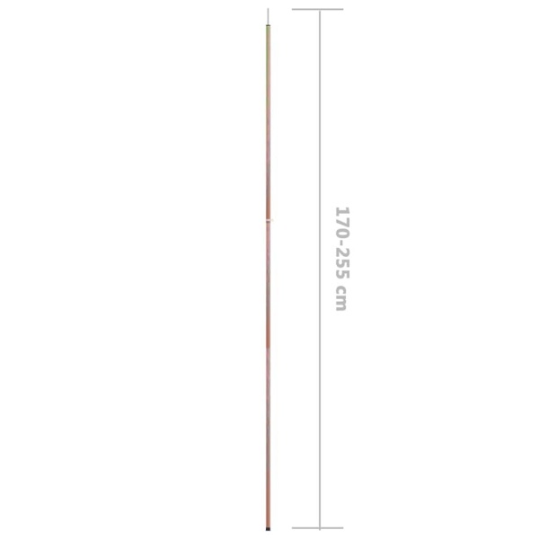 vidaXL Teleskopisk tältpinne 170-255 cm galvaniserat stål Guld