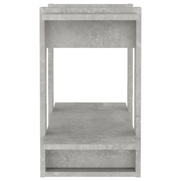vidaXL Bokhylla Rumsavdelare betonggrå 80x30x51 cm Grå