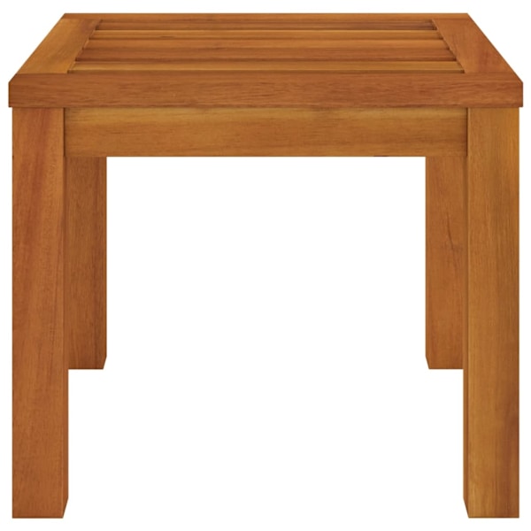 vidaXL Trädgårdspallar med dynor 2 st 40x40x42 cm massivt akaciaträ Grå