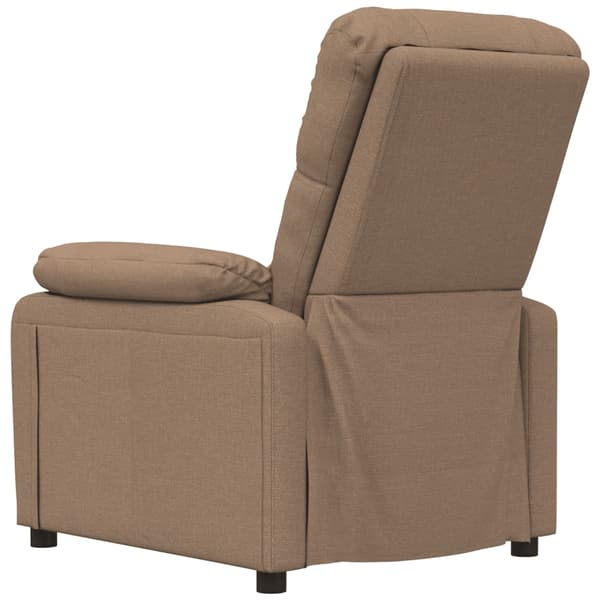 vidaXL Massagefåtölj brun tyg Brun