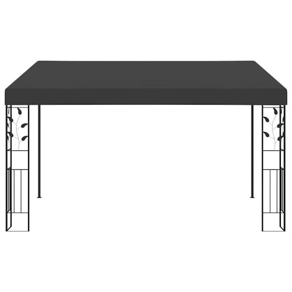 vidaXL Väggmonterad paviljong 4x3x2,5 m antracit Antracit