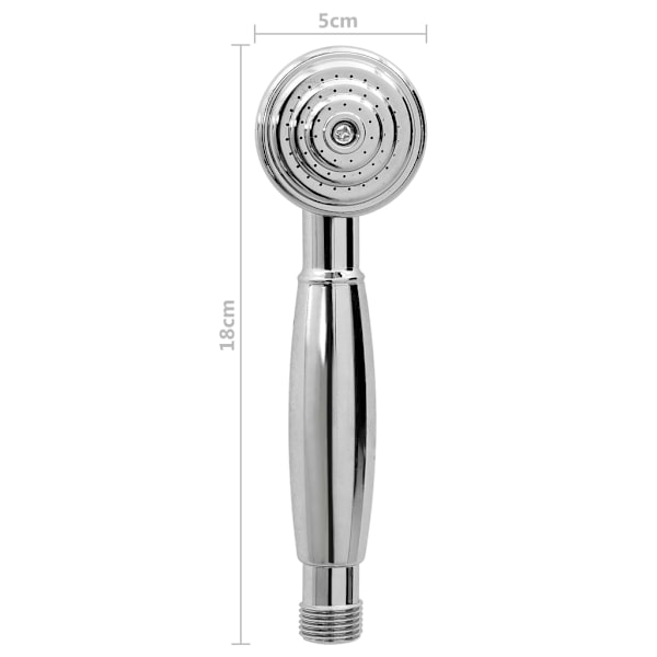 vidaXL Badkarsblandare med 2 grepp + duschomkastare krom retro Silver