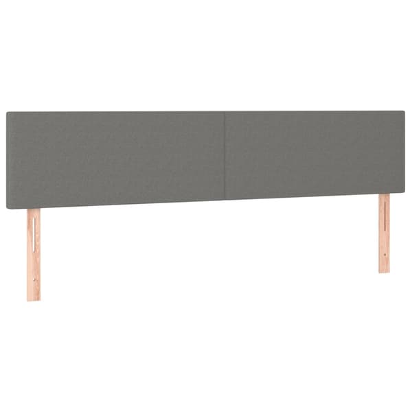 vidaXL Ramsäng med madrass mörkgrå 180x200 cm tyg Grå