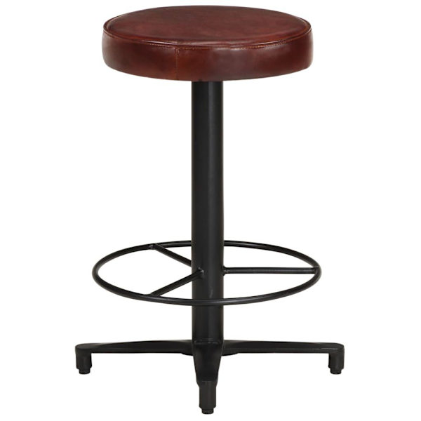 vidaXL Barstolar 2 st 52 cm äkta läder Brun