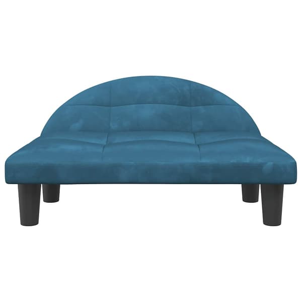 vidaXL Hundbädd blå 70x52x30 cm sammet Blå