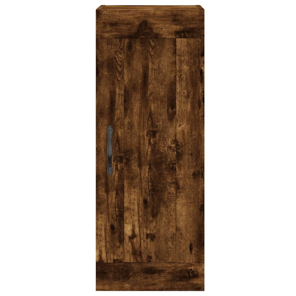 vidaXL Högskåp rökfärgad ek 34,5x34x180 cm konstruerat trä Brun