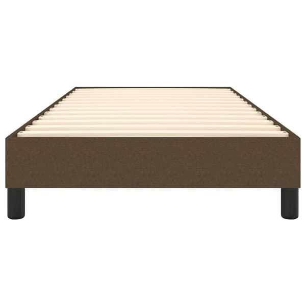 vidaXL Ramsäng mörkbrun 90x200 cm tyg Brun