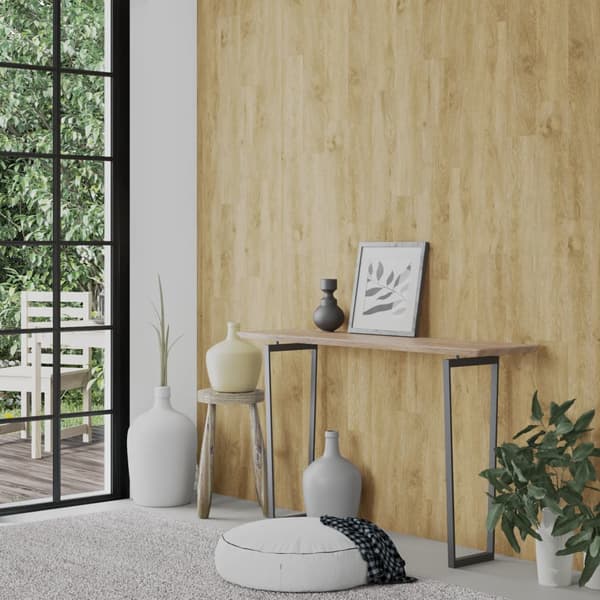 vidaXL Väggpaneler träimitation brun PVC 2,06 m² Brun
