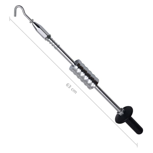 vidaXL Glidhammare med krok 63 cm kolstål