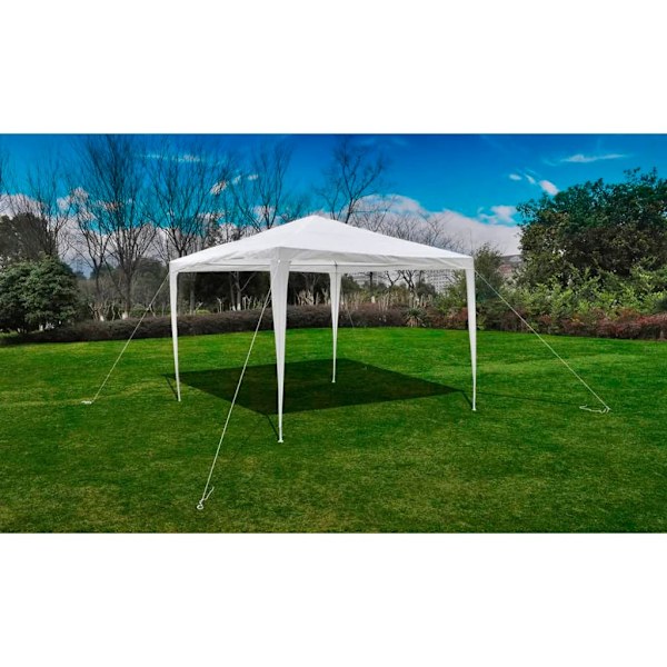 vidaXL Paviljong pyramid-tak 3 x m Vit