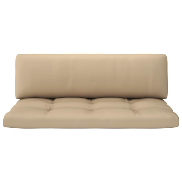 vidaXL Palldynor 2 st beige tyg Beige