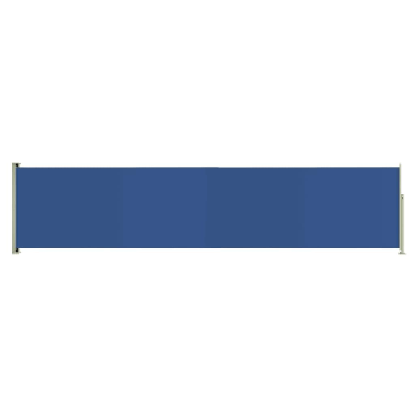 vidaXL Infällbar sidomarkis 140x600 cm blå Blå