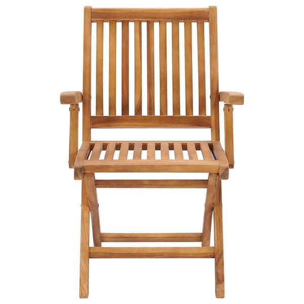 vidaXL Hopfällbara trädgårdsstolar med dynor 8 st massiv teak Blå