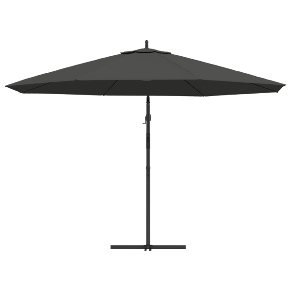 vidaXL Frihängande parasoll med aluminiumstång 350 cm antracit Antracit