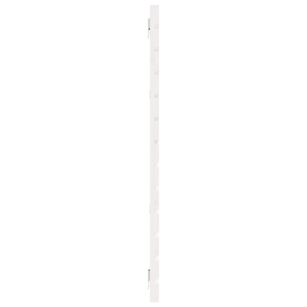 vidaXL Väggmonterad huvudgavel vit 166x3x91,5 cm massiv furu Vit