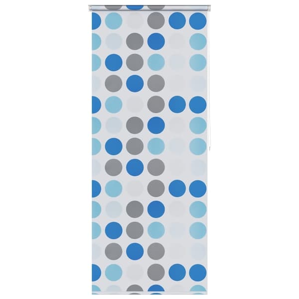 vidaXL Rullgardin för dusch 80x240 cm cirkel multifärg