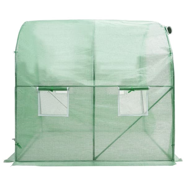 vidaXL Växthus 4 m² 2x2x2 m Grön